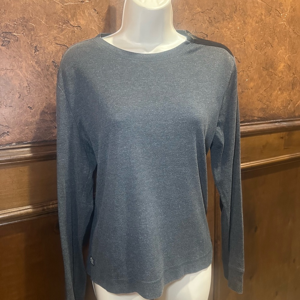 SIZE XL Ralph Lauren Blue Label Heather Gray Long Sleeve Tee